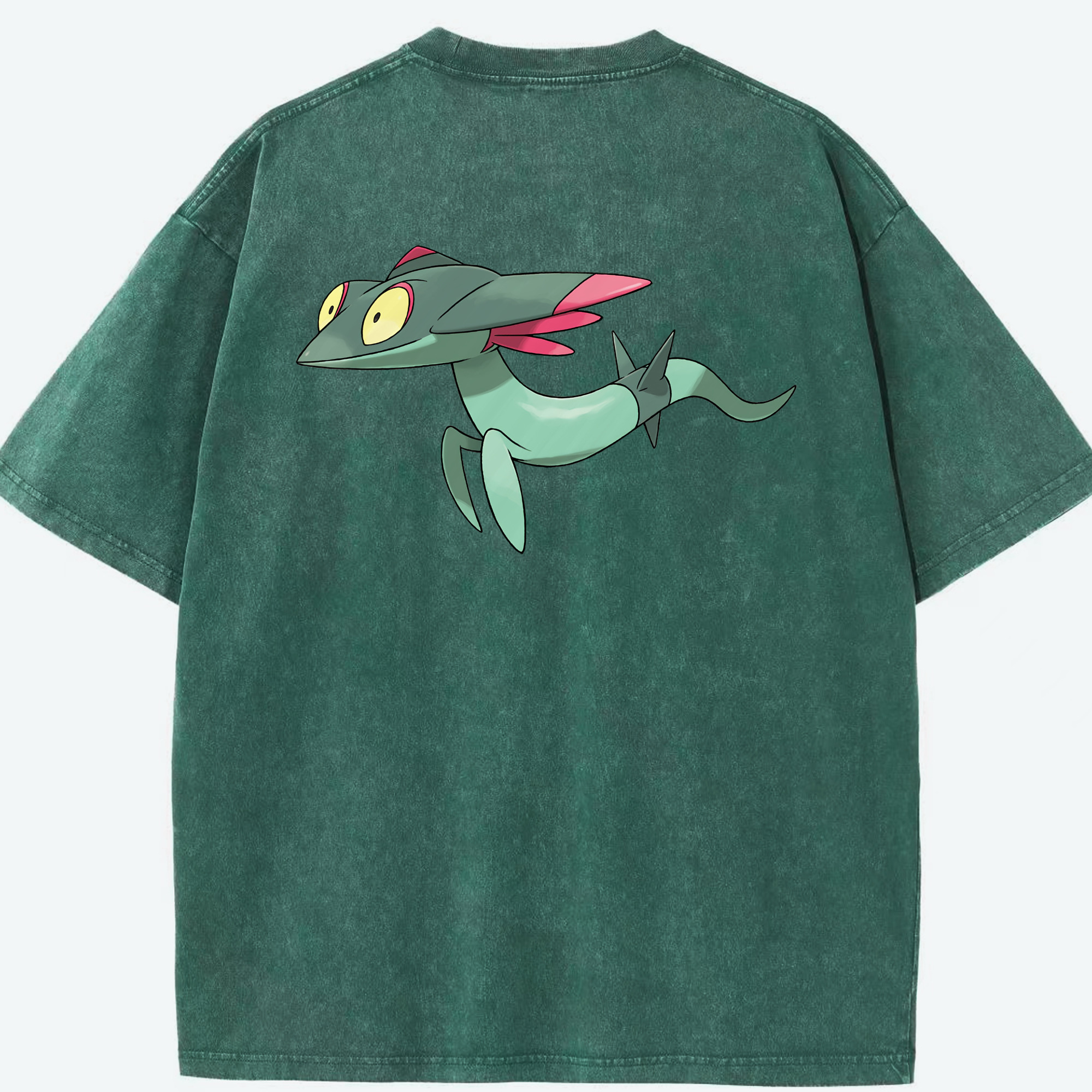 （画像用） ポケットモンスター Pokémon 綿100% ヴィンテージ風 半袖Tシャツ（背面プリント）